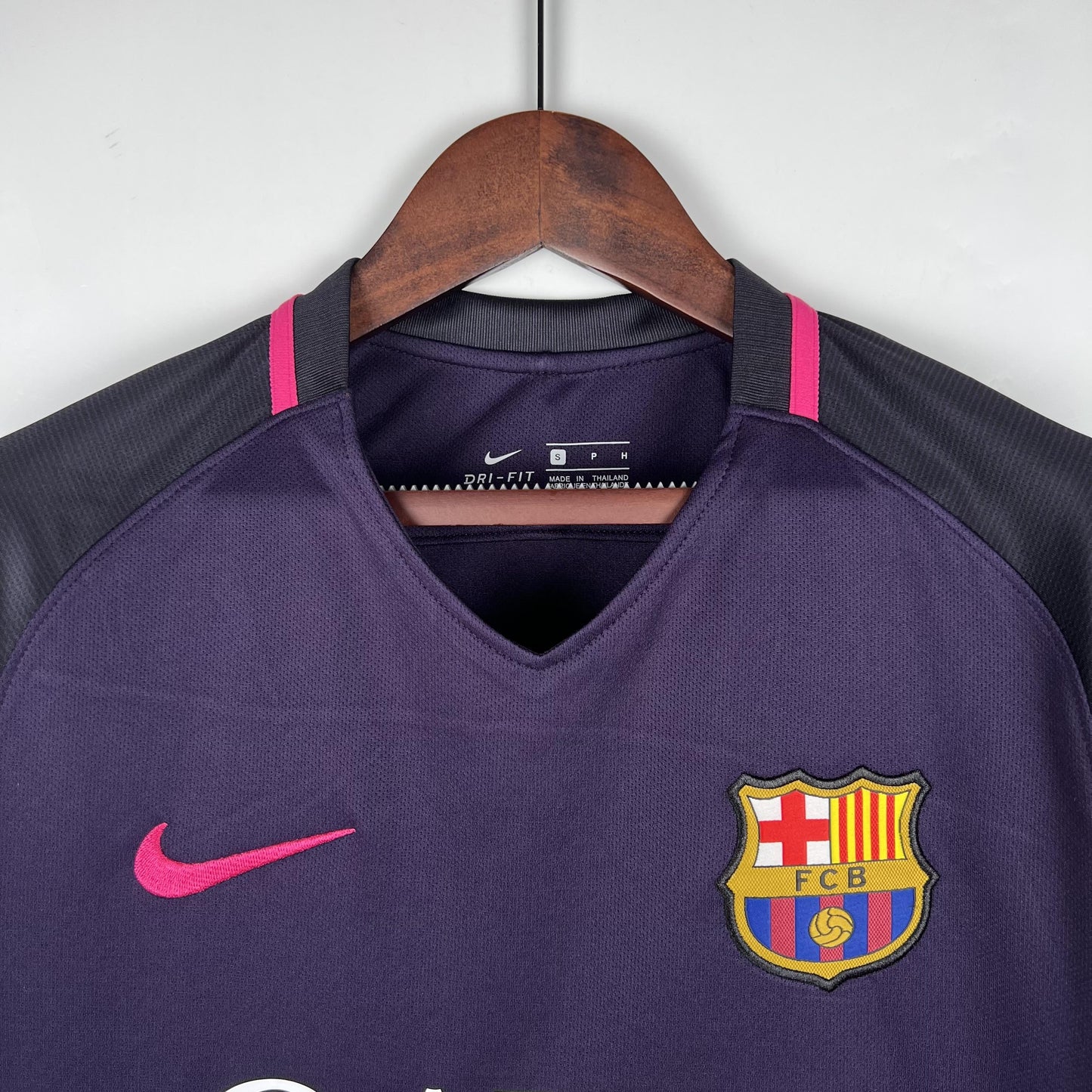 Barcelona 2016–2017 Retro Away Shirt – Bold in Purple, Brilliant on the Pitch
