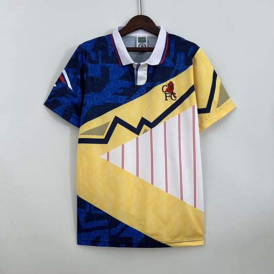 Chelsea 1994–96 Third Retro Shirt – Iconic 90s Boldness, Blue Pride