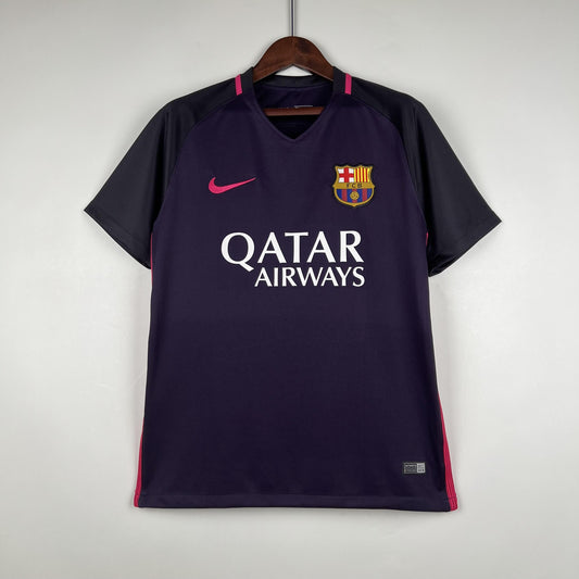 Barcelona 2016–2017 Retro Away Shirt – Bold in Purple, Brilliant on the Pitch