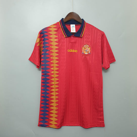 Spain 1994 Retro Home Shirt – La Roja’s 90s Flair